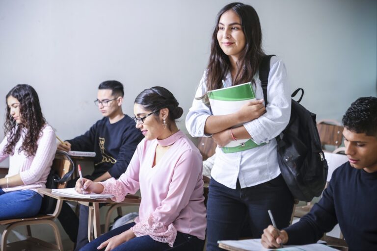 Student looking stressed at laptop