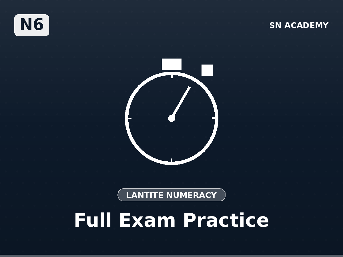 🔴 N6 · Full Practice Tests — Numeracy